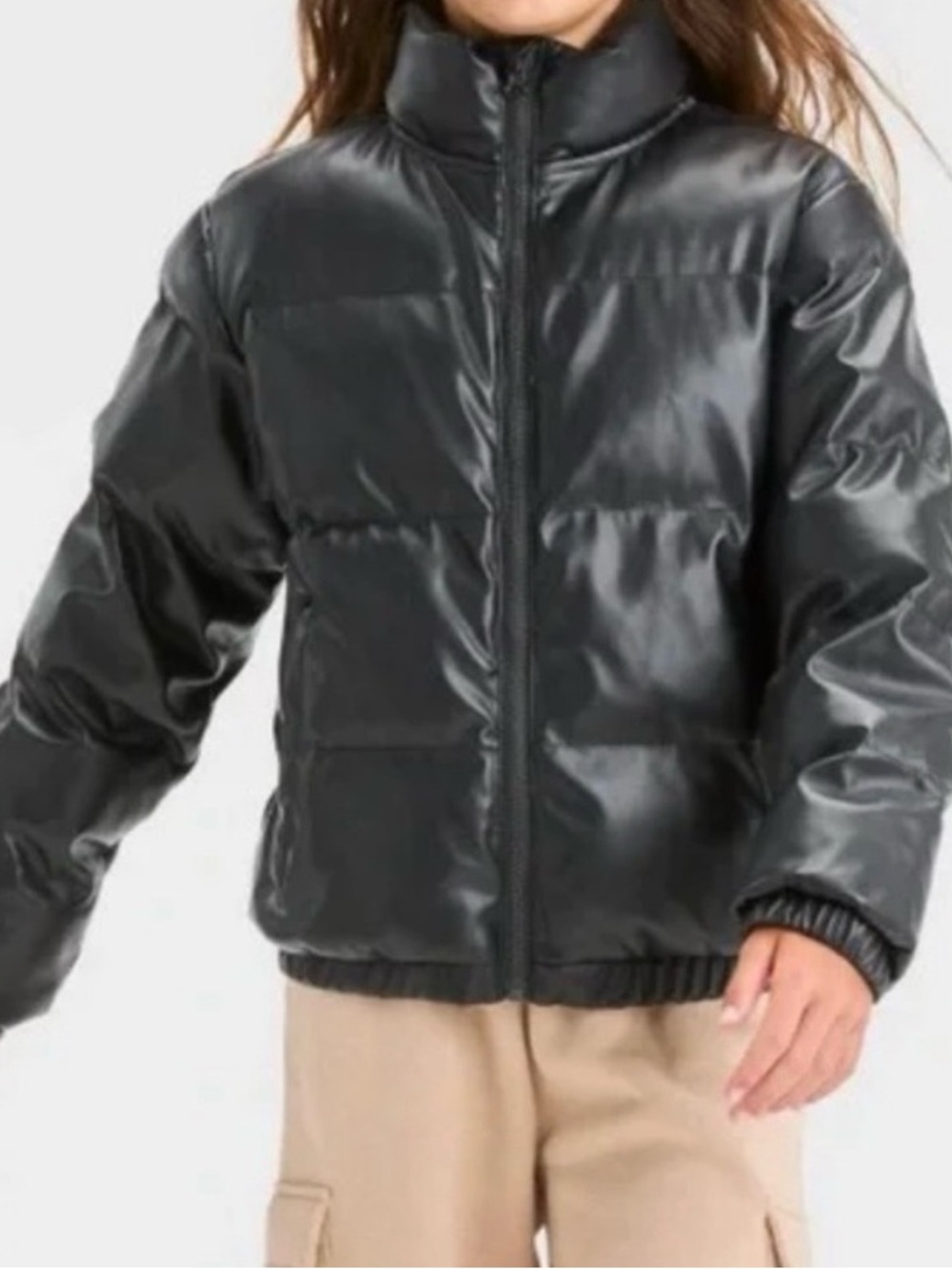 NEW Kids Black Puffer Jacket - VERY Puffy. Fits 4-6 y/o BOY GIRL small